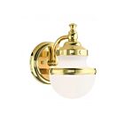 Livex Lighting Oldwick 5711-02 75W 1-Lumière Laiton poli Applique Murale