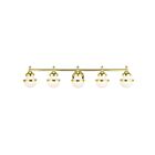 Livex Lighting 5715-02 Oldwick 5-Lights 375W Laiton poli Luminaire de vanité