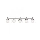 Livex Lighting 5715-91 Oldwick 5-Lights 375W Nickel brossé Luminaire de vanité