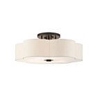 Livex Lighting Solstice 58069-92 6-Lumières 360W Bronze anglais Plafonnier Semi Encastré