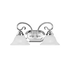 Livex Lighting 6102-05 Coronado 2-Lights 200W Chrome poli Luminaire de vanité