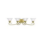 Livex Lighting 6104-02 Coronado 4-Lights 400W Nickel brossé Luminaire de vanité