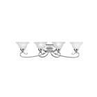 Livex Lighting 6104-05 Coronado 4-Lights 400W Chrome poli Luminaire de vanité
