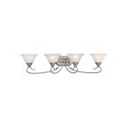 Livex Lighting 6104-91 Coronado 4-Lights 400W Nickel brossé Luminaire de vanité