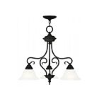 Livex Lighting 6133-07 Coronado 3-Lumières 300W Bronze anglais Cabriolet Plafonnier semi-encastré ou Suspendu