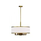 Livex Lighting 62614-48 Ridge 7-lumières 410W Feuille d'or antique peinte à la main Lustre