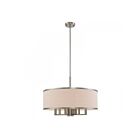 Livex Lighting 62614-91 Ridge 7-Lumières 410W Nickel brossé Suspendu