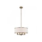 Livex Lighting 62615-01 Ridge 4-Lumières 240W Laiton antique Suspendu
