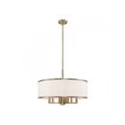 Livex Lighting 62616-01 Ridge 7-Lumières 410W Laiton antique Suspendu