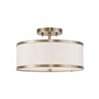Livex Lighting Park Ridge 62627-01 2-Lumières 120W Laiton antique Plafonnier Semi Encastré