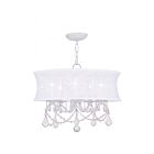 Livex Lighting 6305-03 Newcastle 5-lumières 300W Blanc Lustre