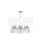 Livex Lighting 6308-91 Newcastle 8-lumières 480W Nickel brossé Lustre