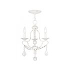 Livex Lighting 6423-60 Chesterfield 3-lumières 180W Blanc antique Lustre