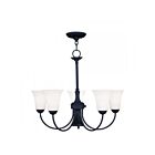 Livex Lighting 6465-04 Ridgedale 6-lumières 550W Noir Lustre