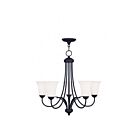 Livex Lighting 6475-04 Ridgedale 5-lumières 500W Noir Lustre