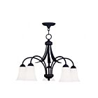 Livex Lighting 6476-04 Ridgedale 5-lumières 500W Noir Lustre