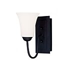 Livex Lighting Ridgedale 6481-04 100W 1-Lumière Noir Applique Murale