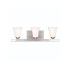 Livex Lighting 6493-91 Ridgedale 3-Lights 300W Nickel brossé Luminaire de vanité