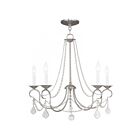 Livex Lighting 6515-91 Pennington 5-lumières 300W Nickel brossé Lustre