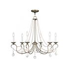 Livex Lighting 6516-01 Pennington 6-lumières 360W Laiton antique Lustre