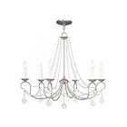 Livex Lighting 6516-91 Pennington 6-lumières 360W Nickel brossé Lustre