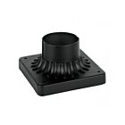 Livex Lighting 7507-14 Noir texturé Adaptateur pour montage extérieur sur pilier