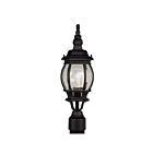 Livex Lighting Frontenac 7522-14 1-Lumière 100W Noir texturé Lanterne de poteau extérieure