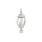 Livex Lighting Frontenac 7526-13 3-Lumières 180W Blanc texturé Lanterne de poteau extérieure