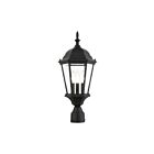 Livex Lighting Hamilton 7563-14 3-Lumières 180W Noir texturé Lanterne de poteau extérieure