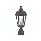 Livex Lighting Morgan 76184-14 1-Lumière 100W Noir texturé Lanterne de poteau extérieure