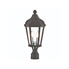 Livex Lighting Morgan 76188-14 2-Lumières 120W Noir texturé Lanterne de poteau extérieure