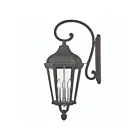 Livex Lighting 76192-14 Morgan 3-lumières 180W Noir texturé Lanterne murale d'extérieur