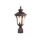Livex Lighting Oxford 7667-58 1-Lumière 100W Bronze Impérial Lanterne de poteau extérieure