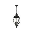 Livex Lighting 7705-14 Frontenac 4-Lumières 240W Noir texturé Luminaire Suspendu extrieur