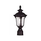 Livex Lighting Oxford 7848-07 1-Lumière 100W Bronze Lanterne de poteau extérieure