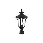 Livex Lighting Oxford 7848-14 1-Lumière 100W Noir texturé Lanterne de poteau extérieure