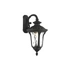 Livex Lighting Oxford 7851-14 1-Lumière 100W Noir texturé Lanterne murale