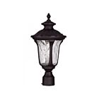 Livex Lighting Oxford 7855-07 1-Lumière 100W Bronze Lanterne de poteau extérieure