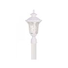 Livex Lighting Oxford 7855-13 1-Lumière 100W Blanc texturé Lanterne de poteau extérieure