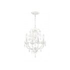 Livex Lighting 8193-60 Sofia 4-lumières 240W Blanc antique appliqué à la main Lustre