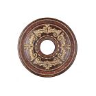 Livex Lighting Versailles 8205-63 Bronze de Vérone avec accents de feuilles d'or vieillies Médaillons de plafond