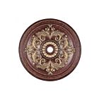 Livex Lighting Versailles 8228-63 Bronze de Vérone avec accents de feuilles d'or vieillies Médaillons de plafond