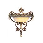 Livex Lighting Seville 8531-64 100W 1-Lumière Bronze palais avec accents dorés Applique Murale