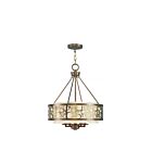 Livex Lighting 8675-64 Avalon 5-lumières 300W Bronze Palacial appliqué à la main avec des accents dorés Lustre
