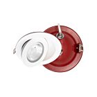 Gimbal encastré LED température CCT au choix Lotus LED FR-LED-4-S9W-5CCT-FG-WH 4" 9W Blanc