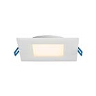 Encastré carré mince LED Lotus LED LB4S-24V-30K-WH 4" 13W Blanc