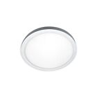 Plafonnier Lumifaro CHL5R-30K-40K 8W Blanc/acier brossé/noir