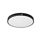 Plafonnier semi encastré Lumifaro CLC-0736W Noir et acier brossé/Noir et noir