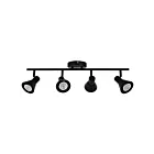 Éclairage sur rail LED Lumifaro TK-15190-4-BK 4-Lumières