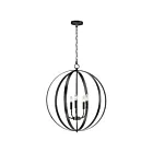 Maxim Lighting 10032BK Provident 5-Lumières 300W Noir Suspendu
